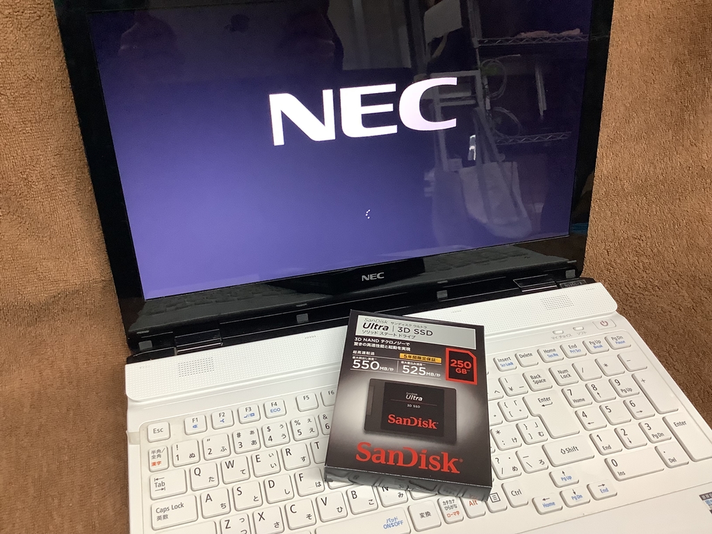 NEC Lavie NS350/B SSD換装