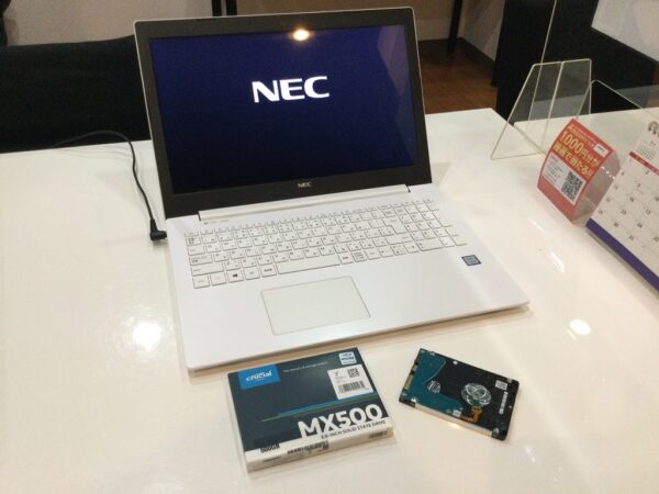 NEC GN187F/DD SSD換装 Win10インストール