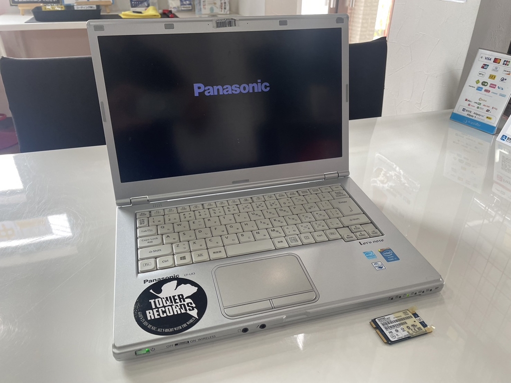 Panasonic CF-LX3 SSD換装 ワイヤレススイッチ修理