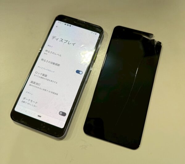 Google Pixel 3a フロントパネル交換