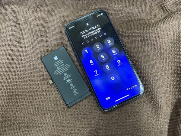 iPhone12mini バッテリー交換