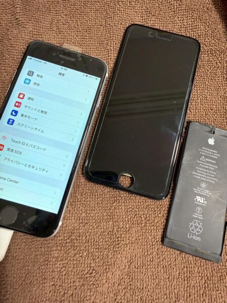 iPhone SE(2gen) フロントパネル＆バッテリー交換