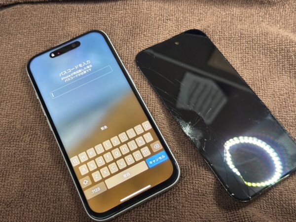 iPhone16 フロントパネル交換