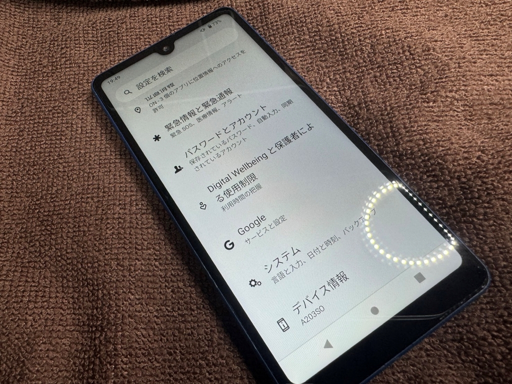 Xperia Ace III パネル交換