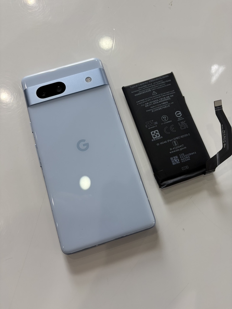 Google Pixel 7a バッテリー交換修理|バッテリーの減りが早い症状を改善